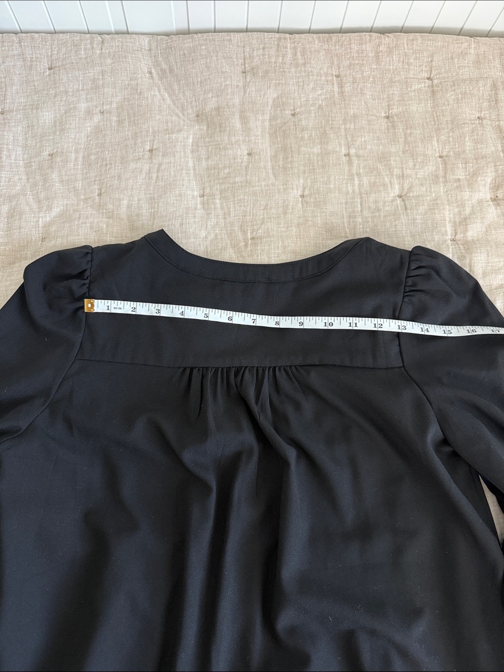 Pomander Place Black Crepe Kenzo Dress Size Medium - Picture 11 of 12